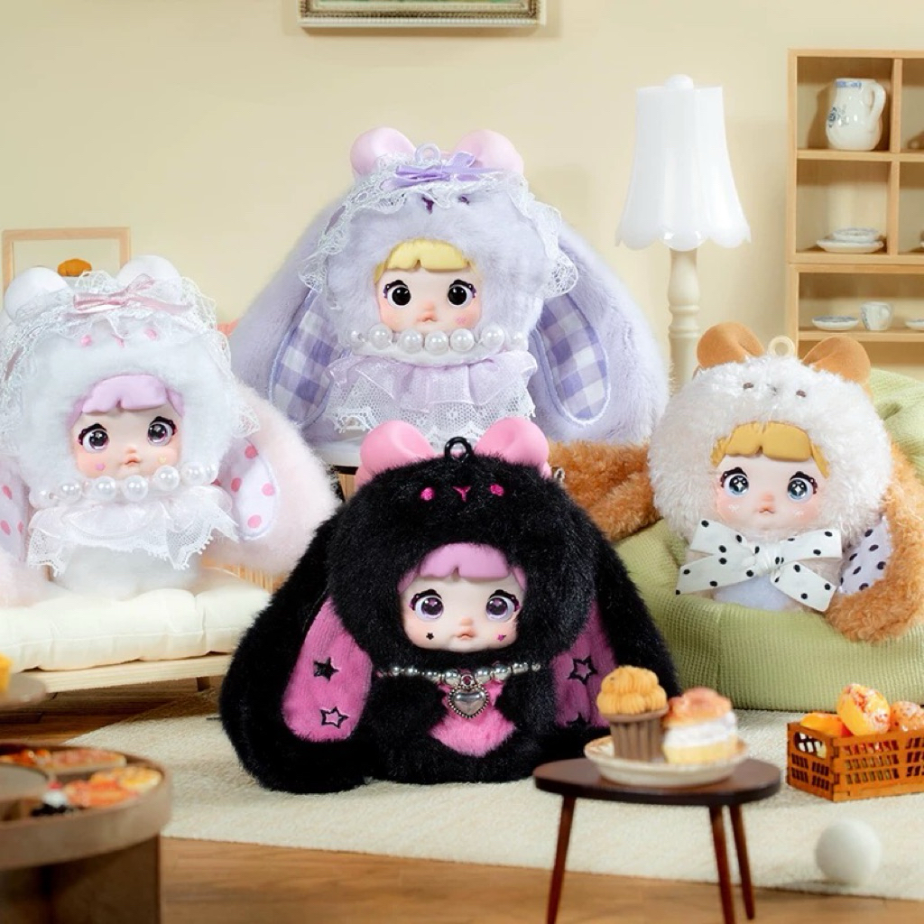 (พร้อมส่ง)📌แบบสุ่ม-แบบเลือกตัวใช้โค้ดลดได้  Nommi V9 Sweetheart Bunny พวงกุญแจนมมิห้อยกระเป๋า