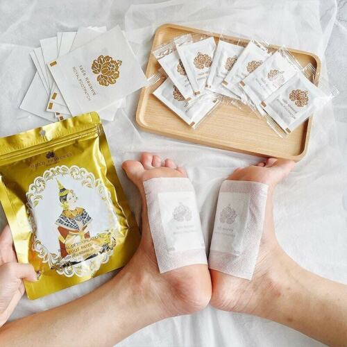 แผ่นแปะเท้า ตราGOLD PRINCESS Royal Foot Patch  สูตร Original ดั้งเดิม ห่อสีทอง *สินค้าพร้อมส่ง *1ซอง บรรจุ 10แผ่น