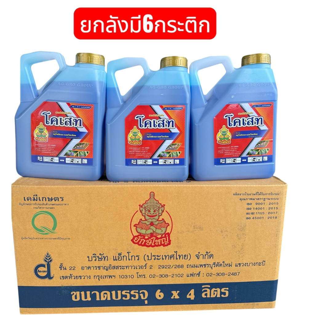 (กดสั่ง1ลังต่อคำสั่งซื้อ) โคเสท ขนาด4ลิตร (ยกลัง6กระติก)