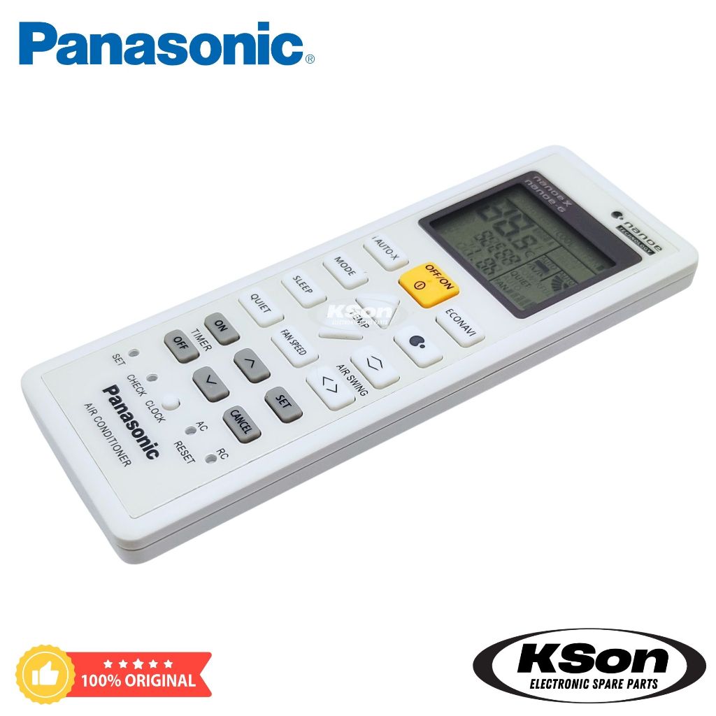 รีโมทแอร์ พานาโซนิค ของแท้ Original Panasonic Air Conditioner Remote Control Part No. ACXA75C16130 - รูปที่ 3