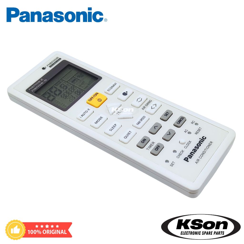 รีโมทแอร์ พานาโซนิค ของแท้ Original Panasonic Air Conditioner Remote Control Part No. ACXA75C16130 - รูปที่ 4