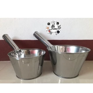 กระบวยตักโจ๊ก กระบวยตักน้ำ สแตนเลส ขนาด ขนาด7นิ้ว ,ขนาด8นิ้ว