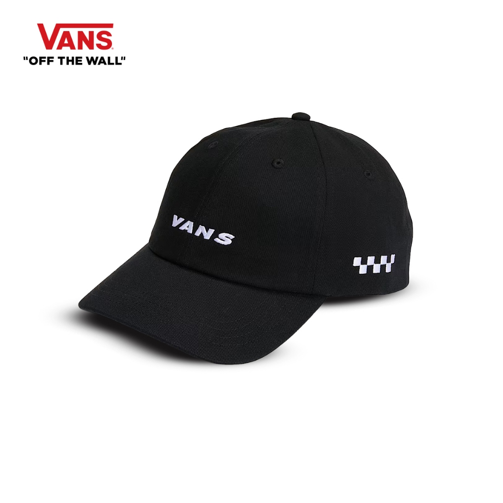 VANS CHECK SIDE CURVED BILL JOCKEY - BLACK หมวก
