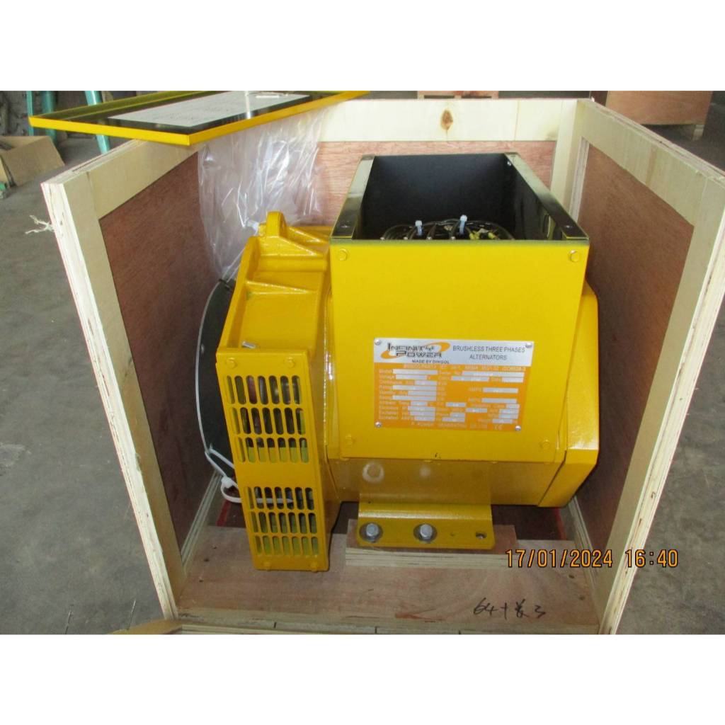 ไดนาโมหน้าจาน 12.8KW SB 16KVA หัวหมู เบอร์ 4 (36.1ซม./ดิสเบอร์ 8 26.3ซม.)