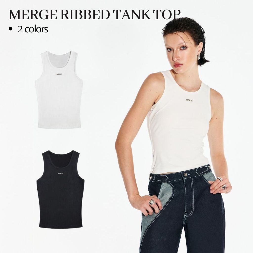 Merge Official - Merge Ribbed Tank Top (พร้อมส่ง)