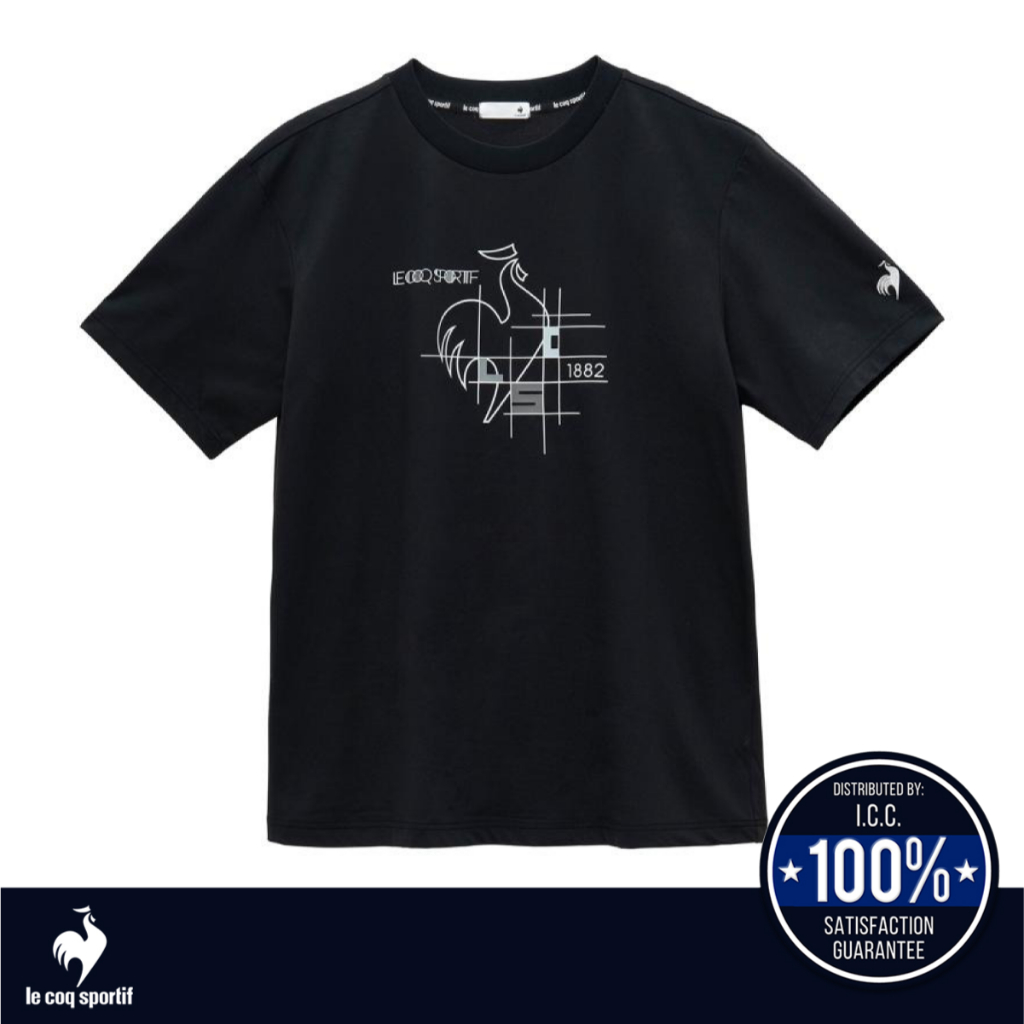 le coq sportif เสื้อยืดแขนสั้น Helanka Sunscreen NIR (ลำลอง, ออกกำลังกาย, กันแดด, แห้งเร็ว, T-shirt)