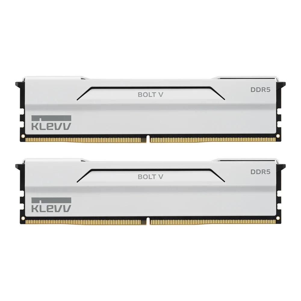32GB (16GBx2) DDR5 6400MHz RAM (หน่วยความจำ) KLEVV BOLT V (WHITE) (KD5AGUA80-64B300I)
