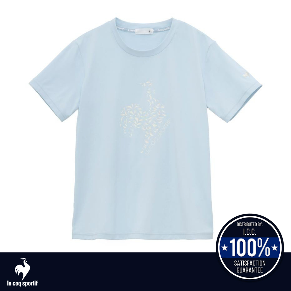 le coq sportif เสื้อยืดผู้หญิงแขนสั้น Sunscreen NIR (ลำลอง, ออกกำลังกาย, กันแดด, แห้งเร็ว, T-shirt)