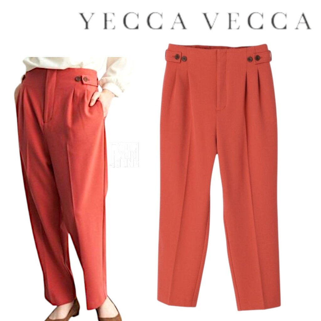 E032 กางเกงขายาวทรงเทเปอร์ YECCA VECCA