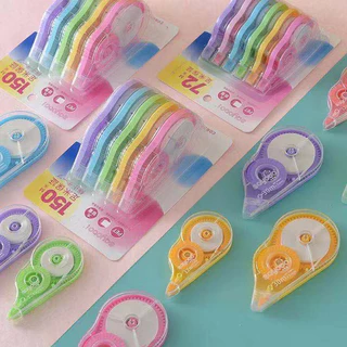 ชุดลบปากกา 6Pcs เทปลบคําผิด ความจุขนาดใหญ่ 78 เมตร สีโปร่งใส สําหรับนักเรียน