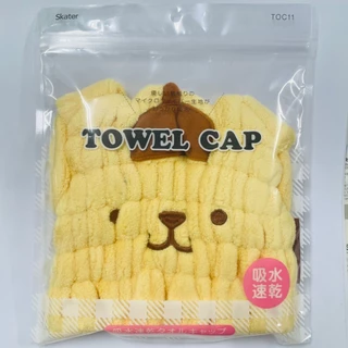 หมวกคลุมผม ผ้าไมโครไฟเบอร์ | ซับน้ำดี แห้งเร็ว | Sanrio, Disney | หมวกเช็ดผม หลังอาบน้ำ(Cinnamoroll ผมยาว)