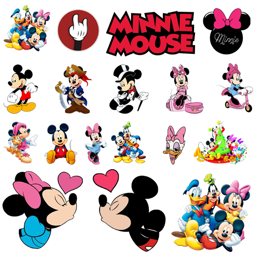 ตัวรีดการ์ตูน Mickey mouse 🐰 Minnie monuse ขนาด  10 CM  ตัวรีดการ์ตูนกระต่าย รีดง่ายติดทุกเนื้อผ้า 😍