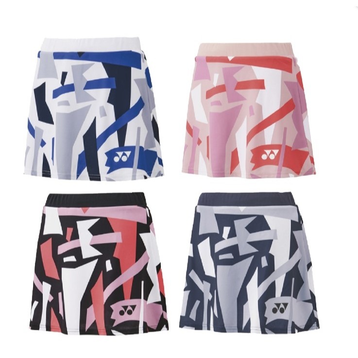 กระโปรง Yonex รหัส 2907 สี ดำ ชมพู ขาว
