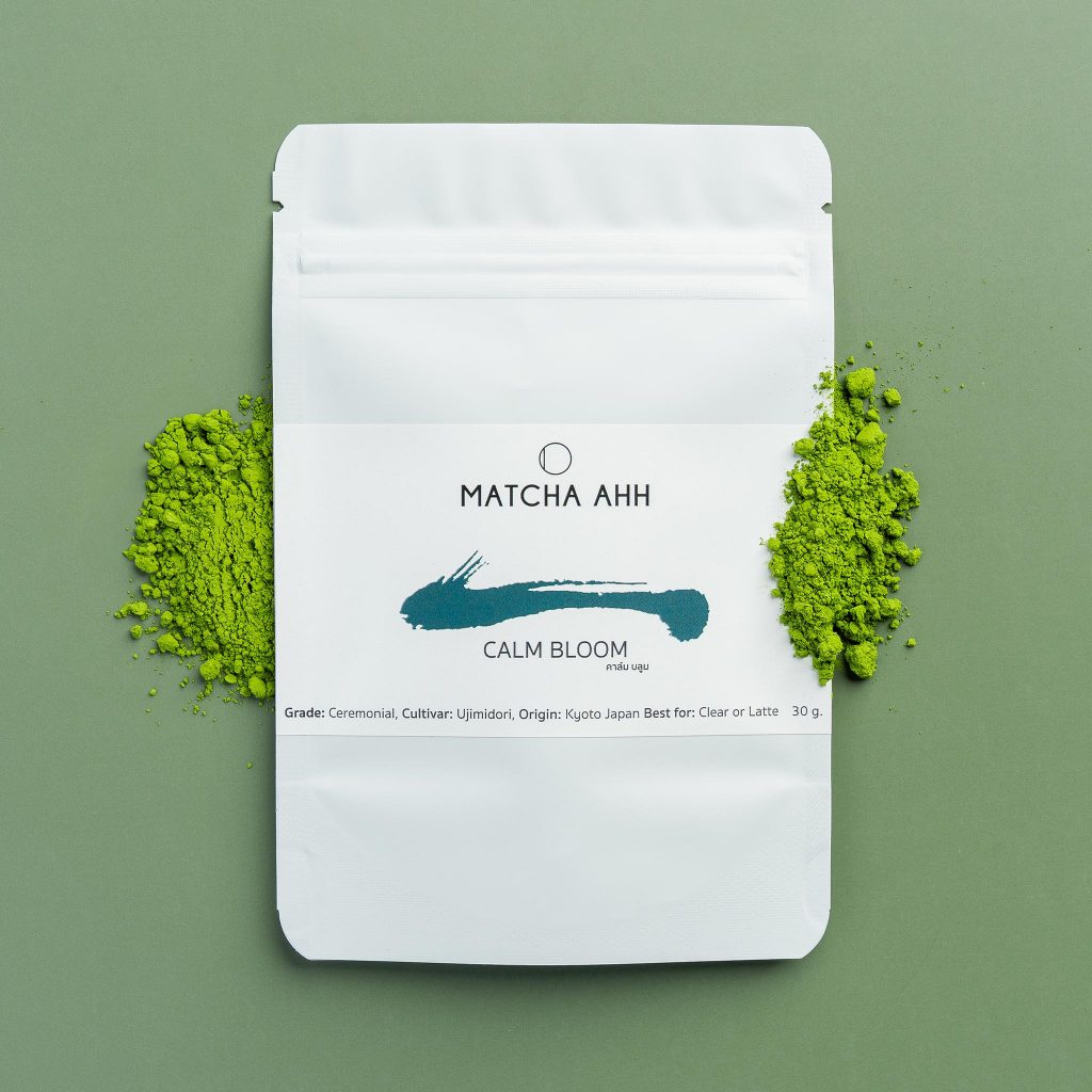 มัตจะ Uji Calm Bloom 30g [Matcha AHH] ผงมัทฉะแท้ 100% สายพันธุ์ Ujimidori จาก อูจิ รสชาเข้มข้น มีควา