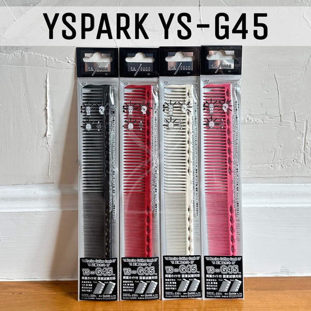 (พร้อมส่ง/ของญี่ปุ่นแท้ราคาถูกที่สุด)  YS Park YS-G45 Guide Cutting Comb หวีสำหรับช่างตัดผม มีสเกล