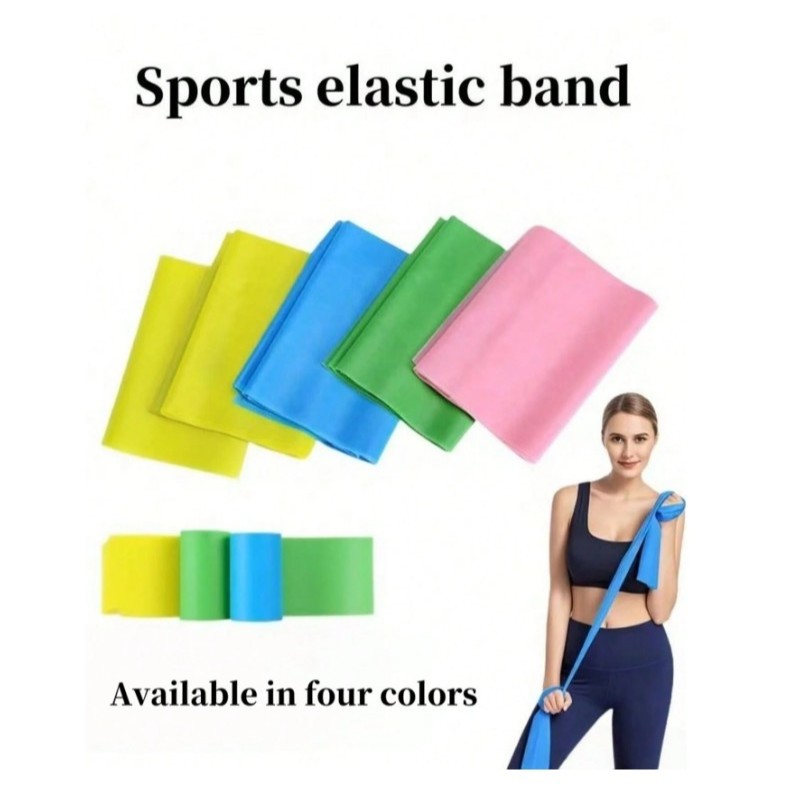 ยางยืดออกกำลังกาย ยางยึด 150 ซม. Elastic Band Pilates Band พิลาทิส โยคะ ฟิตเนสโยคะ  ความหนืด 18 Lbs.