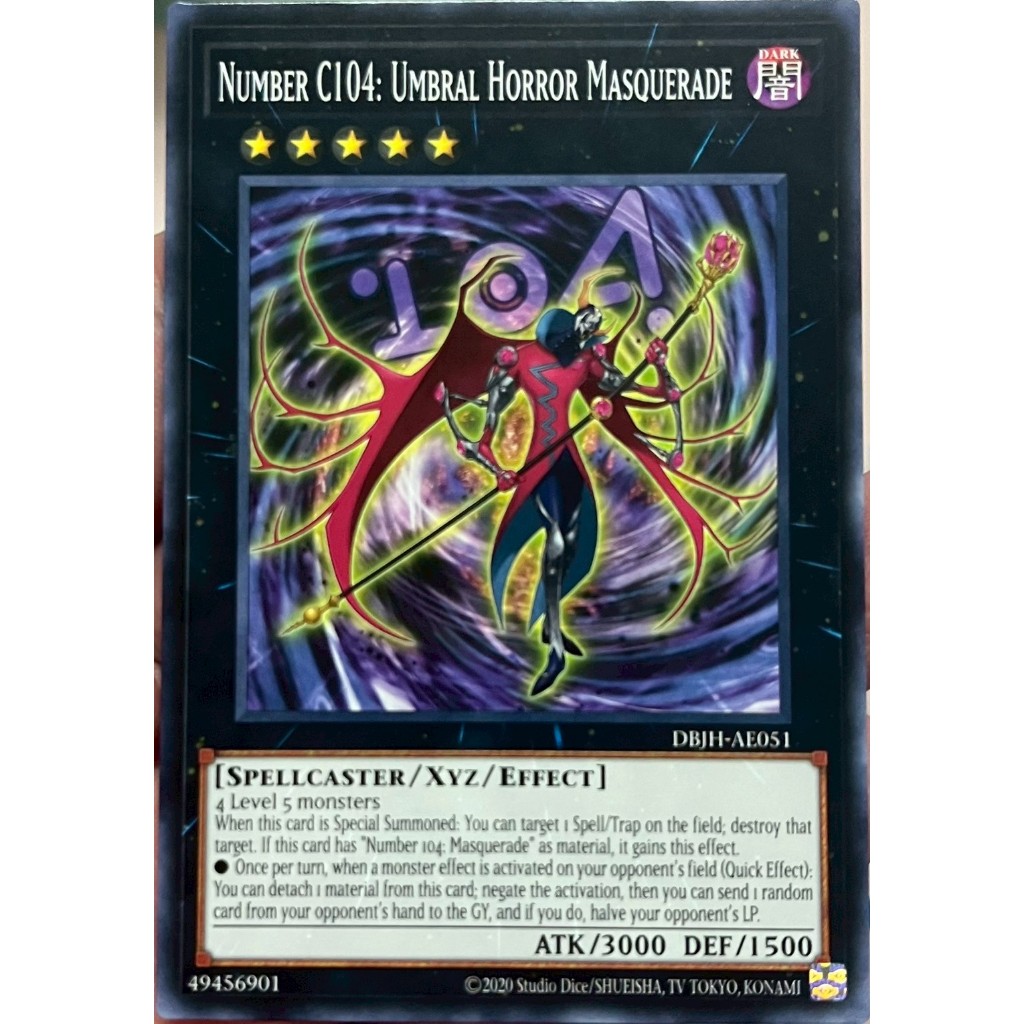 Yugioh Asia-Eng [DBJH-AE051] Number C104: Umbral Horror Masquerade (Common) การ์ดยูกิแท้ถูกลิขสิทธิ์