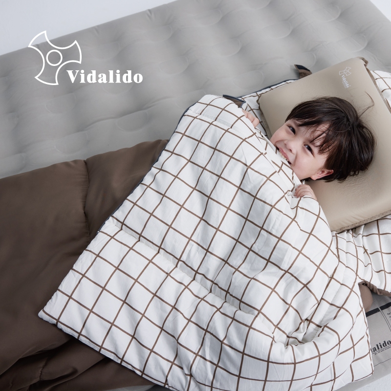 ถุงนอน Vidalido เนื้อผ้า Polyester นุ่มสบาย มีสองสี สามารถต่อกันได้ เหมาะกับอุณหภูมิเมืองไทย5-20℃