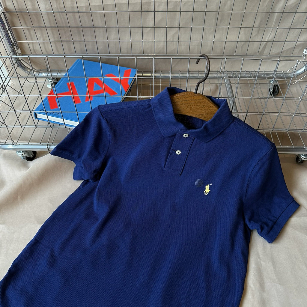 (DARK BLUE)Custom Slim Fit Basic Mesh Shirt 🫒 สีเข้าใหม่ล่าสุด 🙌🏾