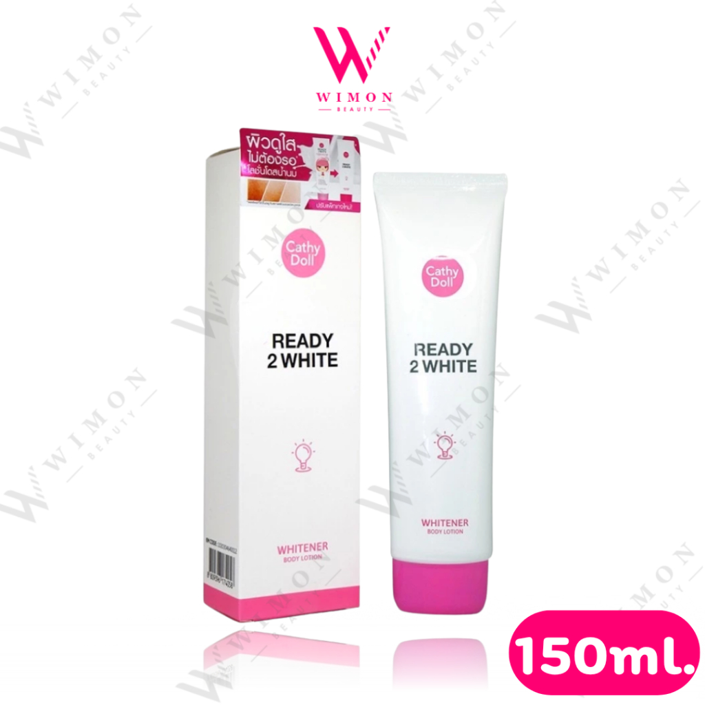 Cathy Doll Ready 2 White Whitener Body Lotion 150ml. เคที่ดอลล์ เรดี้ 2 ไวท์ ไวท์เทนนิ่ง บอดี้ โลชั่น  /74058