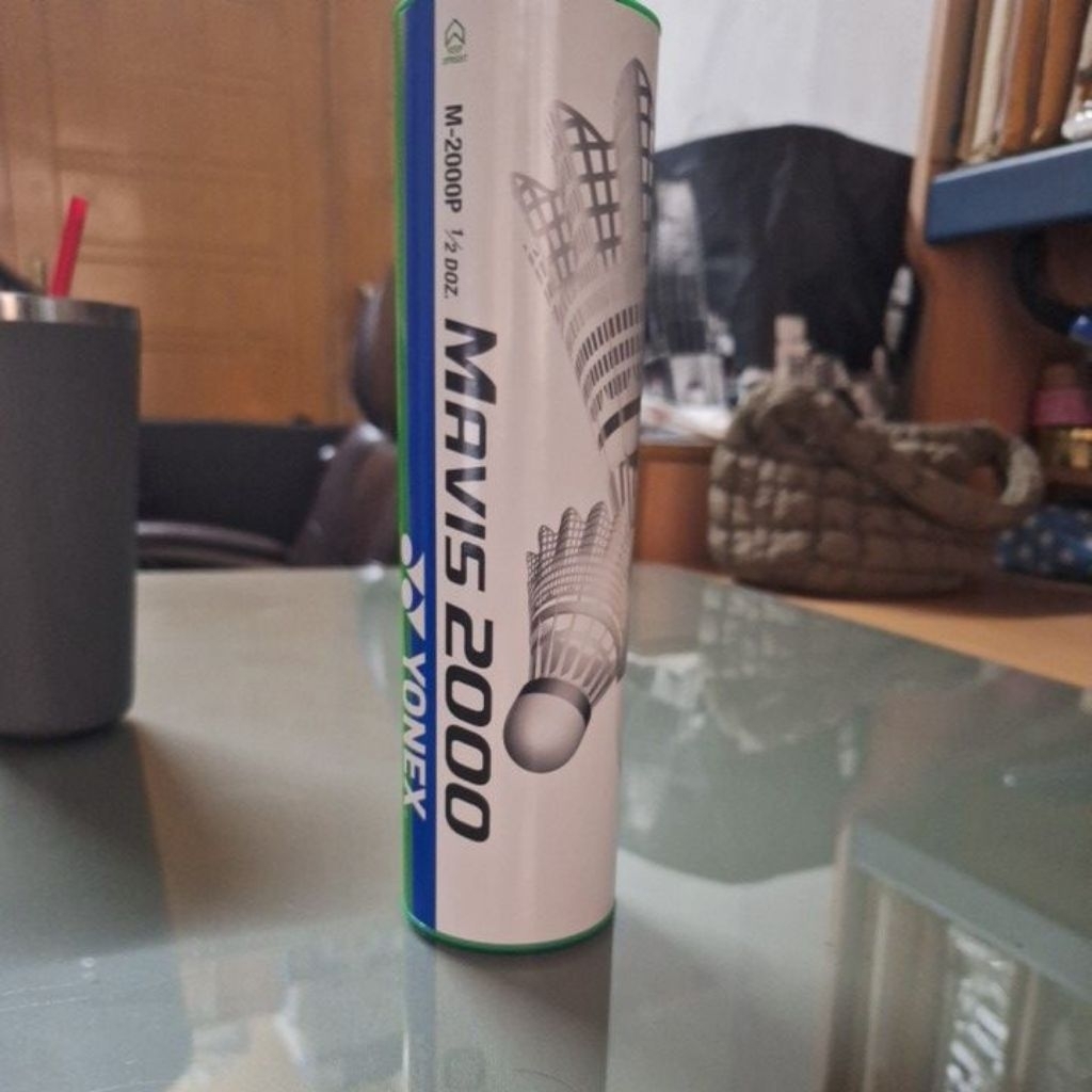 ลูกแบดyonex mavis 2000 slow speed ฝาเขียวแบบช้าคล้ายลูกจริงสุดละครับ แบ่งขาย1ลูก สำหรับท่านที่สนใจไป