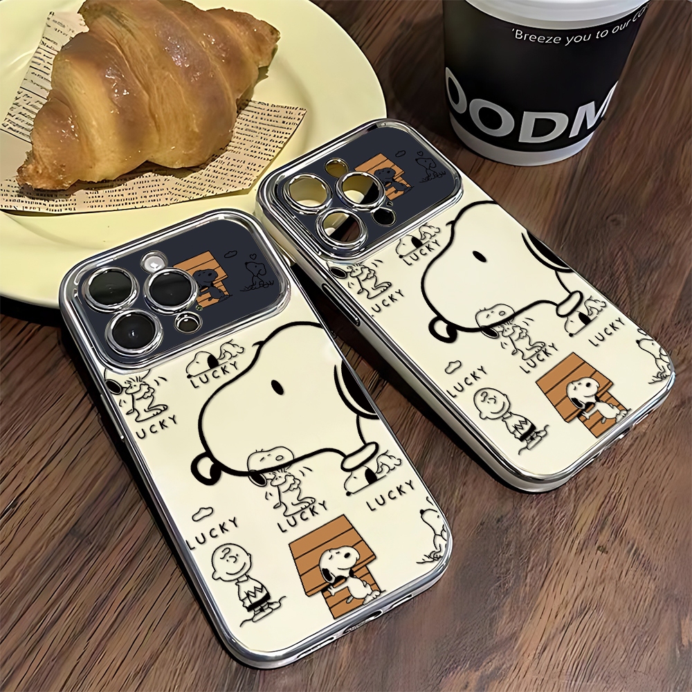 เคสโทรศัพท์มือถือ แบบนิ่ม ลายการ์ตูนลูกสุนั สําหรับ Apple iPhone 11 14 15 12 13 Pro Max X XR XS Max 15 14 Plus Case Cove - รูปที่ 2