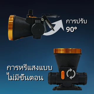 ไฟฉายคาดหัว ซื้อ1แถม1 ไฟกรีดยาง ไฟส่องกบ ไฟฉายเดินป่า หัวไฟชาร์จแบตได้ LEDtsm-2995