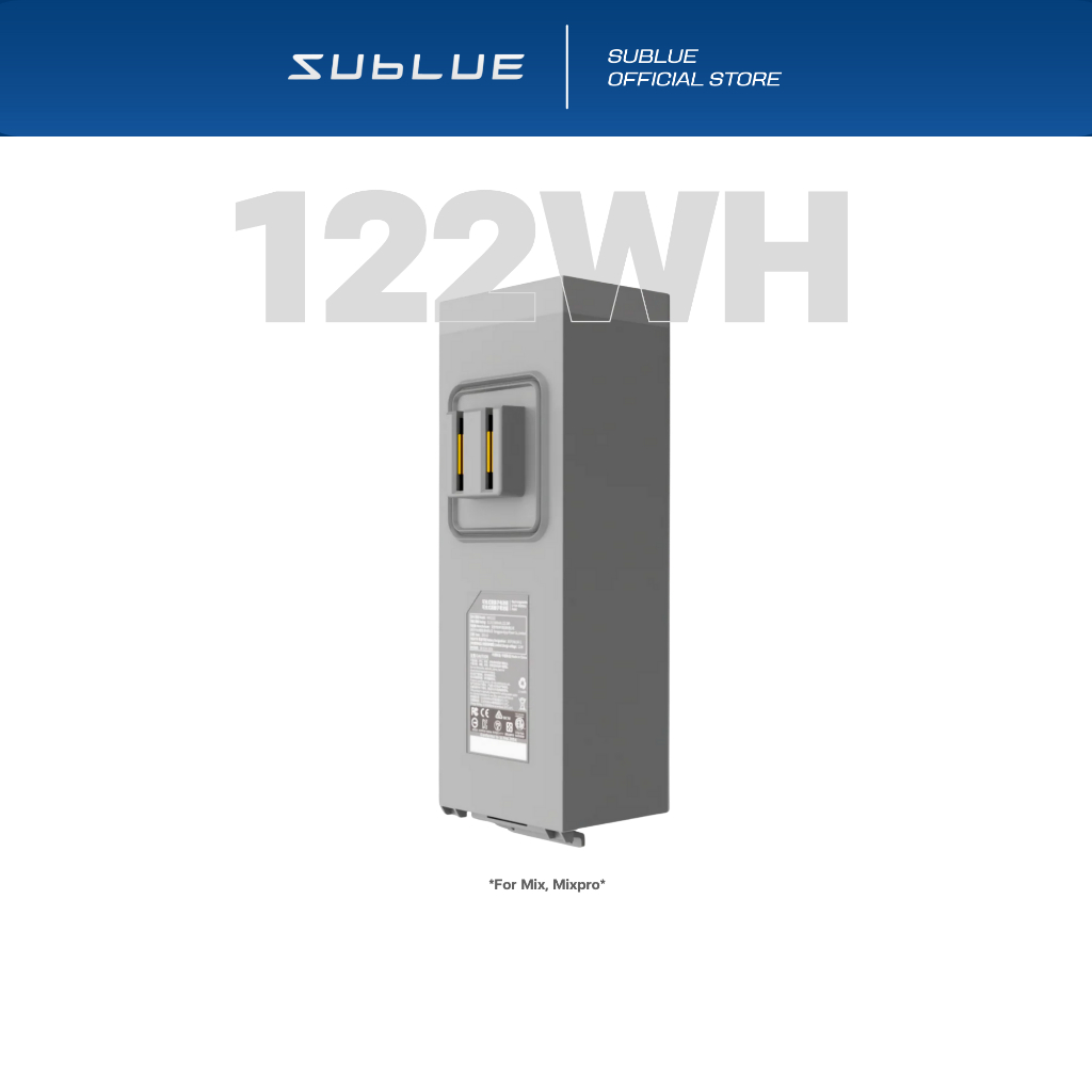Sublue Battey ขนาด 122Wh. แบตเตอรี่สำหรับ Mix, Mixpro พร้อมส่ง ประกัน 6 เดือน ศูนย์ไทย