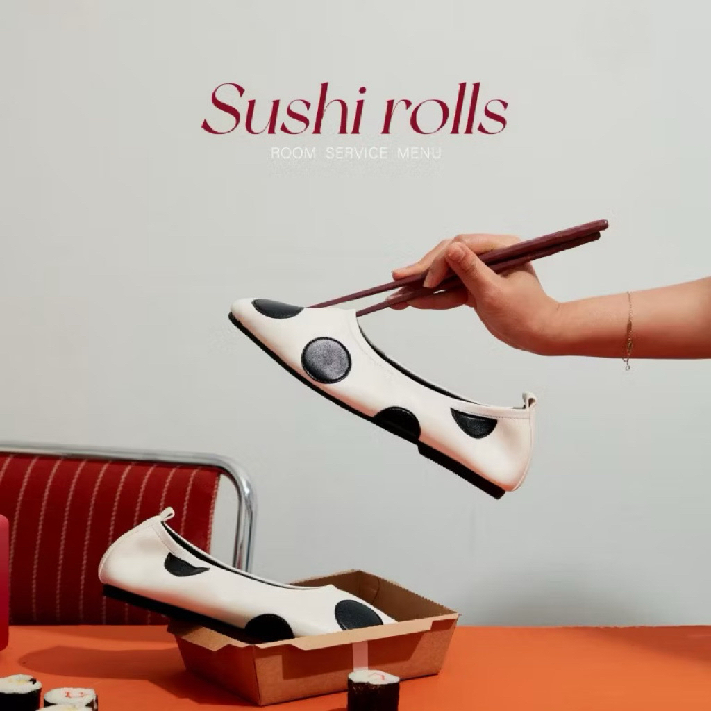 Sushi rolls - Flynn - Ballet Flats Room Service Collection Size 38