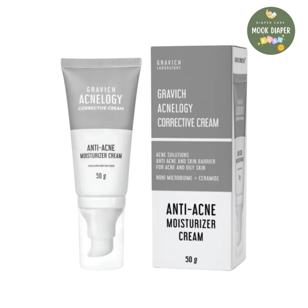 *exp 9/27* Gravich Acnelogy Corrective Cream Anti-Acne Moisturizer Cream 50 G. กราวิช แอคเน่โลจี คอเ