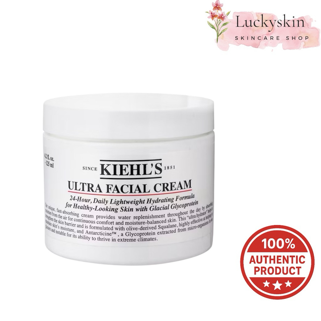 Code คุ้ม& VDO ลด 20-30 %KIEHL'S ULTRA FACIAL CREAM 50ML มอยส์เจอร์ไรเซอร์ ครีม บำรุงผิวหน้า เสริมคว