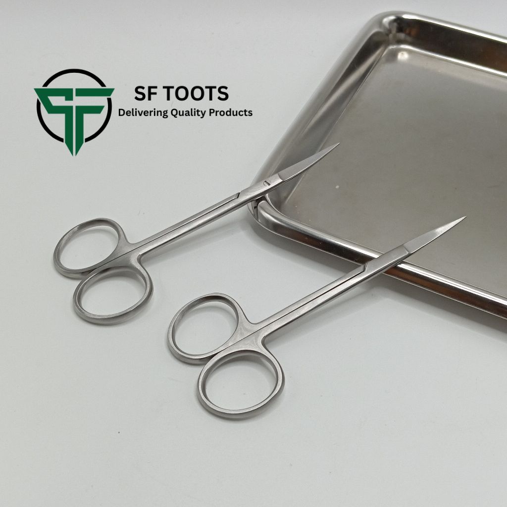 IRIS SCISSORS ( Medical grade )กรรไกรตัดไหม ไอริส แบบตรง แบบโค้ง