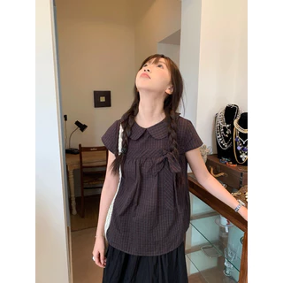 Somedays l 🐰Choco Blouse เสื้อแขนสั้นสไตล์พส.เกา พส.ญป. ที่เกากำลังฮิตมากๆ