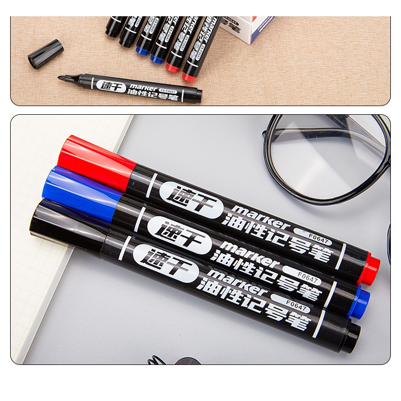 ปากกาMARKER กันน้ำ ZUIXUA รุ่น ZX-F0647 หมึกสีเข้ม แห้งไว เส้นคมชัด กันน้ำได้