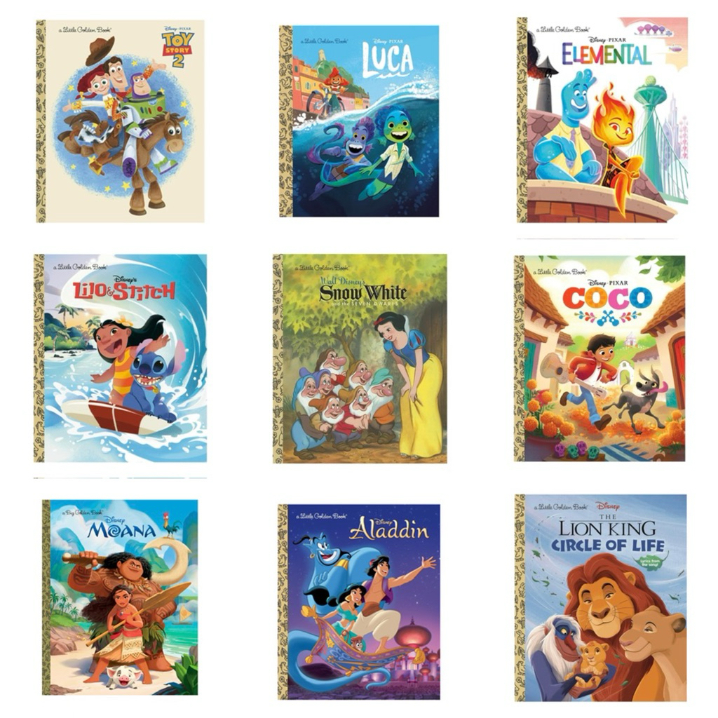 Little Golden Book InsideOut , COCO, Lionking,WISH, ; Disney/Pixar