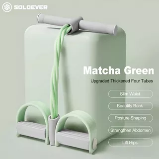 [TH การส่งสินค้า] SOLOEVER เชือกดึงซิทอัพ ยางยืดโยคะ 4-Tube Yoga การฝึกอบรมลดความอ้วน ยางยืดฟิตเนส