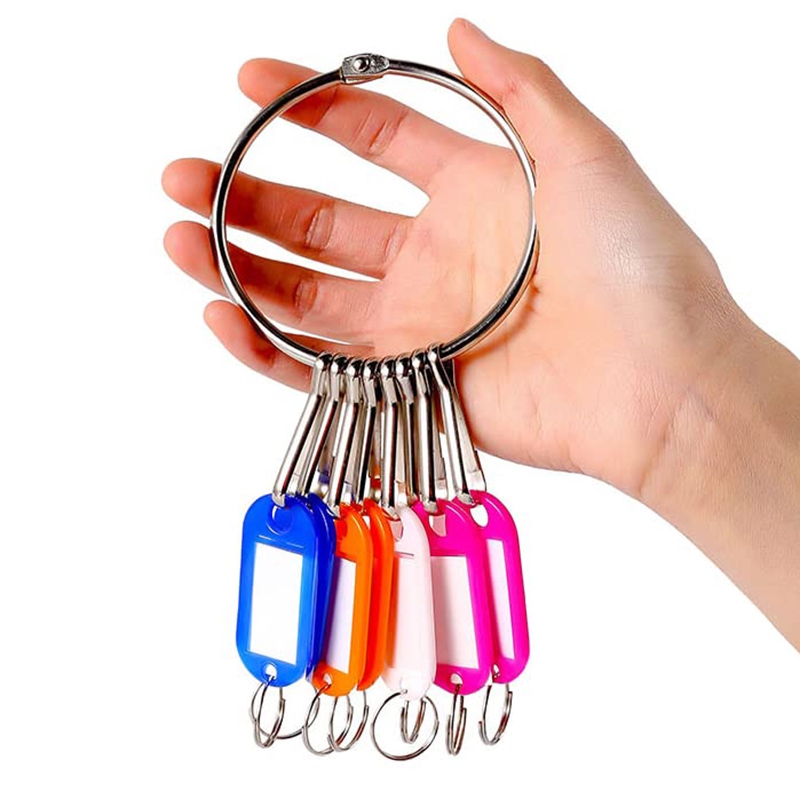 (ชุด 10/20 ชิ้น) ป้ายแท็กกุญแจพลาสติกคละสี พวงกุญแจป้ายชื่อ ป้ายห้อยกุญแจ ราคาถูก - รูปที่ 2