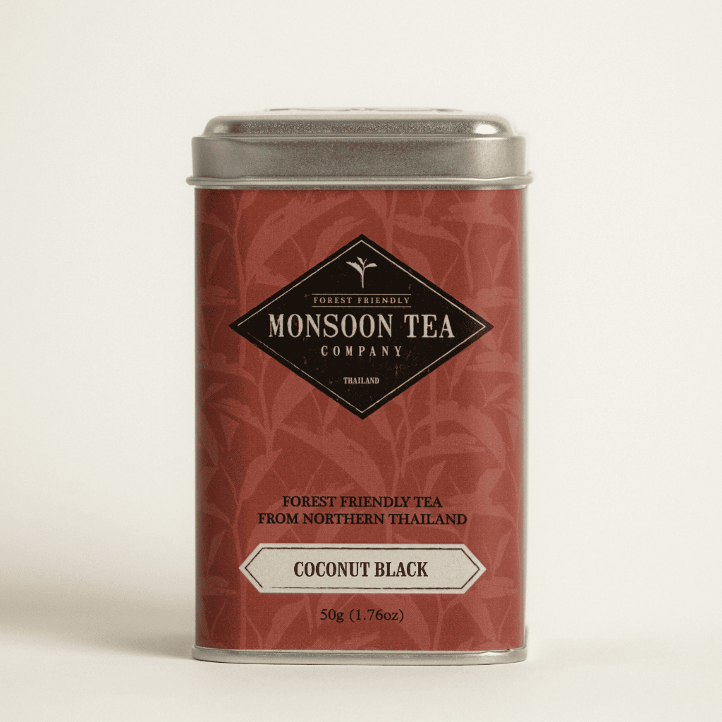 ชาดำกลิ่นมะพร้าว Coconut Black Tea from Thailand ชาป่าจากภาคเหนือหอมกลมกล่อมสุดพรีเมียม