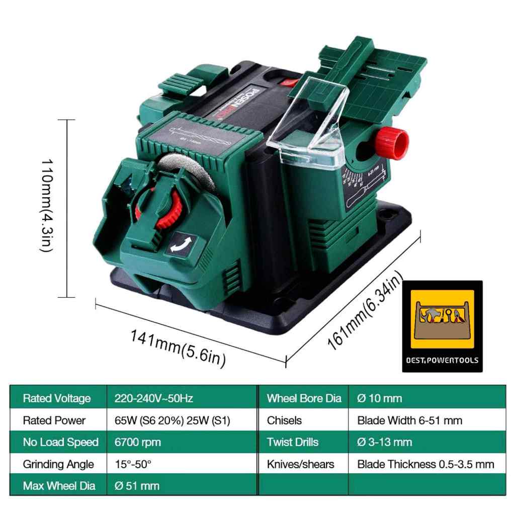 POSENPRO เครื่องลับคมไฟฟ้าอเนกประสงค์ 3IN1 65 วัตต์ เครื่องลับคมดอกสว่าน ลับคมมีด หรือเครื่องลับคมสิ่ว - รูปที่ 2