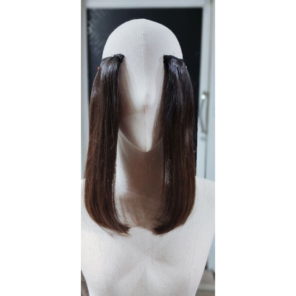 ผมแท้เสริมบ้อบข้างเสริมหนาความยาว30เซนกว้าง4นิ้วชิ้นละ690