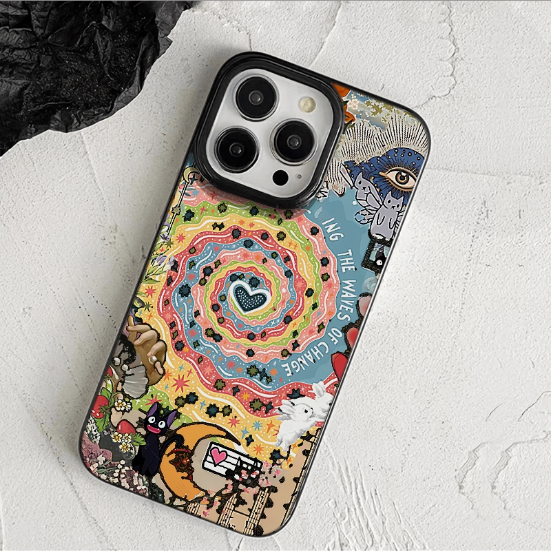 เคส For iPhone 12 13 14 15 16 Pro MAX 7 8 14 15 Plus X XR XS MAX SE ไอโฟน11 เคสโทรศัพท์มือถือแฟชั่นการ์ตูนอนิเมะสุดหรู ราคา ถูกที่สุด ดีลบีเคเค แกลเลอรีภาพที่ 3