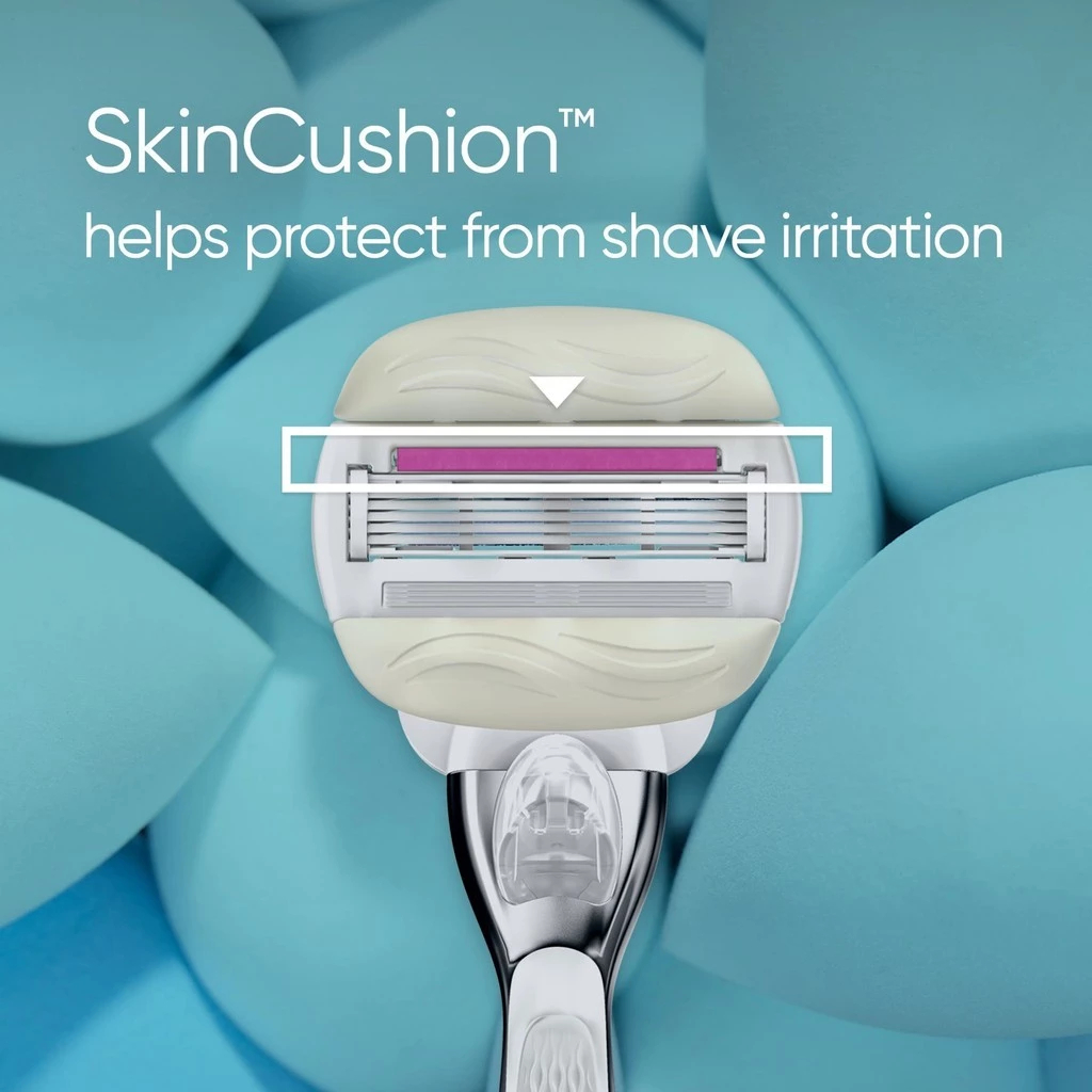 Gillette Venus X Olay ยิลเลตต์ วีนัส คอมฟอร์ทไกลด์ วิท โอเลย์ กลิ่นชูการ์เบอร์รี่ ด้ามมีด 1ด้าม+ใบมีด 2ชิ้น ราคา ถูกที่สุด ดีลบีเคเค แกลเลอรีภาพที่ 3