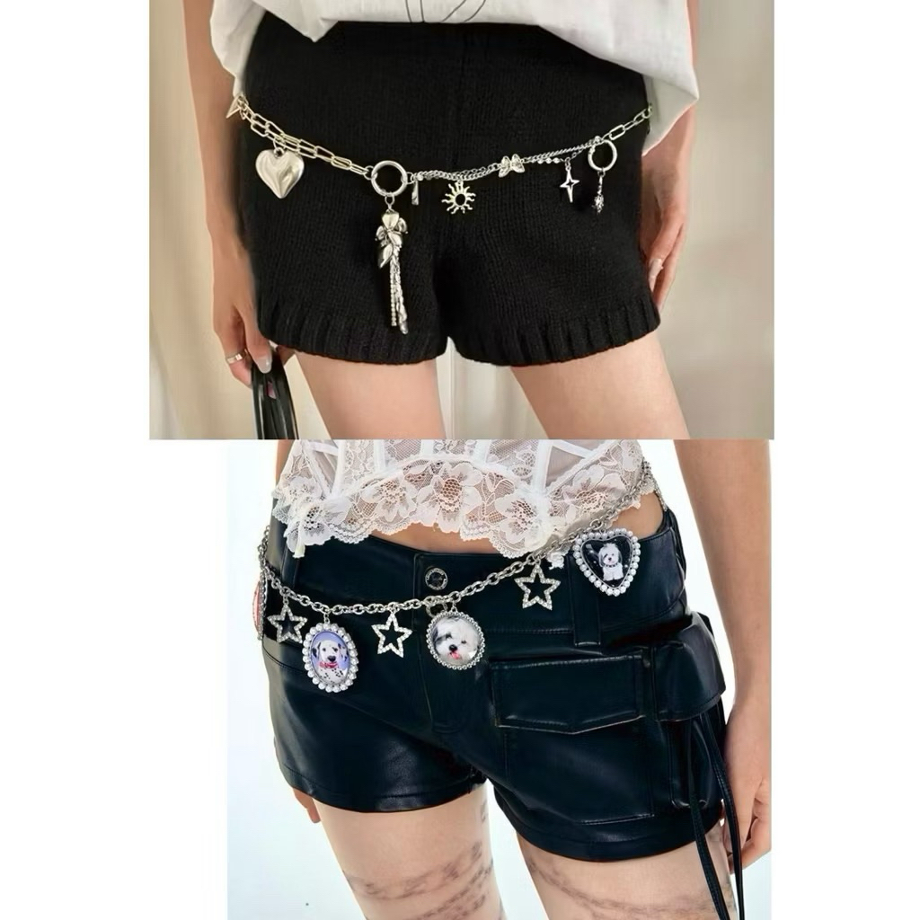 (พร้อมส่ง✨) เข็ดขัดตุ้งติ้ง & น้อนหมา เก๋ๆน่ารักสูบ