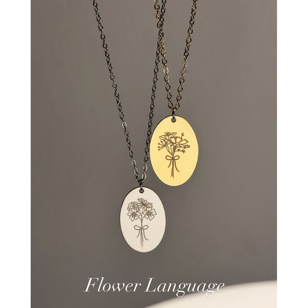 Flower necklace 🥀 จัดช่อดอกไม้เป็นชื่อ ( สูงสุด 7 อักษร )