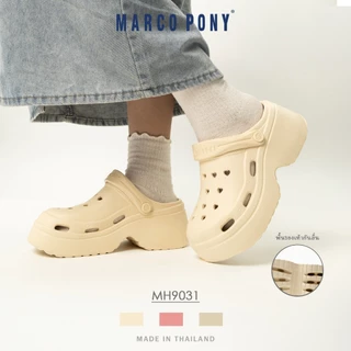 Marco Pony รองเท้าแตะผู้หญิง แฟชั่น พื้นหนา กันลื่น EVA รองเท้าแตะนุ่ม ดีไซน์ระบายอากาศ MH9031