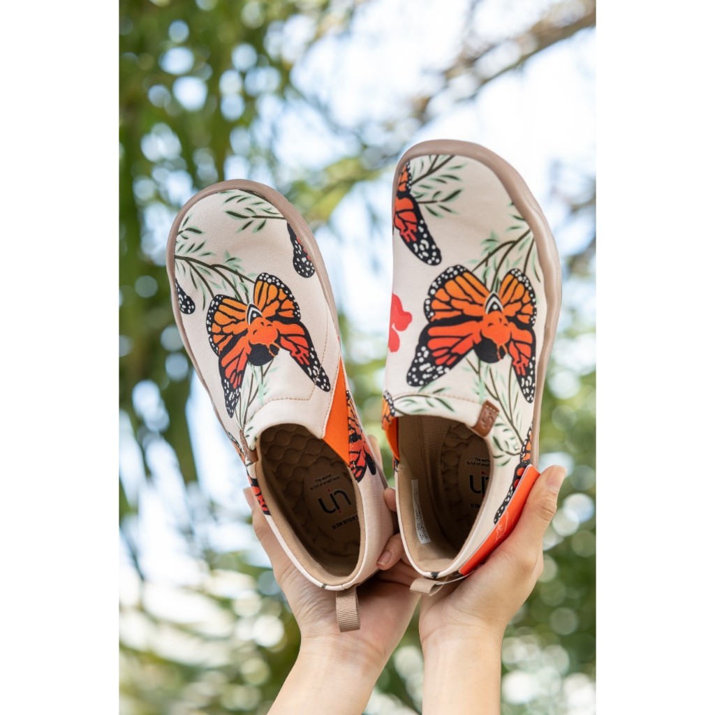 UIN fashion retro sports art casual sneakers travel shoes FAIRY BUTTERFLY Artist Paint Women Canvas 