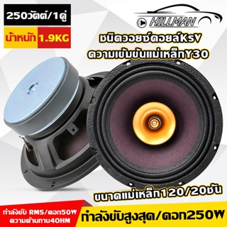 HILMAN ลำโพงเสียงกลางปากแตร ขนาด 8นิ้ว แม่เหล็ก 120x20 กรวยเ…