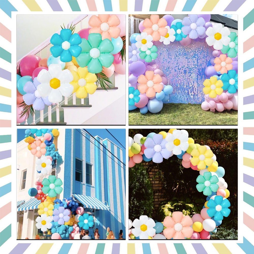 Big Party ลูกโป่งดอกเดซี่ 5 สี Matte balloons สีมาการอง Daisy ใช้ตกแต่งปาร์ตี้วันเกิด และของขวัญสำหรับวันวาเลนไทน์ ราคา ถูกที่สุด ดีลบีเคเค แกลเลอรีภาพที่ 6