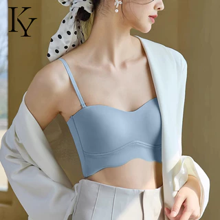 KY.Life-110 【ชุดชั้นในยกทรงสายเดี่ยวถอดได้】 เปลี่ยนสไตล์ได้ตามใจ! สายเดี่ยวบางเฉียบซ่อนตัว ใส่ได้ทุกลุค ถ้วยยกสามมิติกระ
