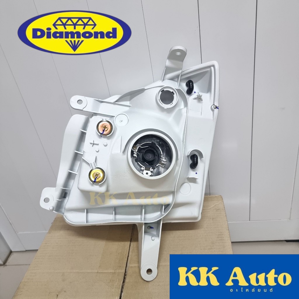 ไฟหน้า DMAX 2007 - 2011 รุ่นธรรมดา H4 ไฟหน้าไม่มีลูกแก้ว ไฟหน้า ดีแม็ก โคมไฟหน้า ดีแมก ตราเพชร - รูปที่ 4